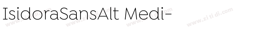 IsidoraSansAlt Medi字体转换